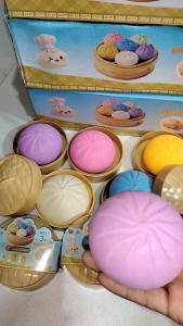 squishy siopao relistic stress reliever hand toys for depresion sold per 1pc random color