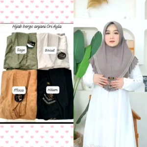Hijab bergo instan anjani super premium