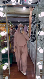 Desain Abaya Modern: Set Abaya Dzira Arafah