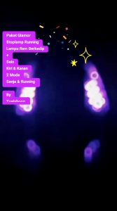 Paket Glamor Stoplamp Running + Sein Untuk Mio M3Mio SMio Z Sein 2 mode ( senja & running )