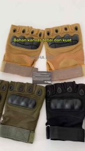 Sarung Tangan Sepeda Motor Tactical ALPHA Half Finger