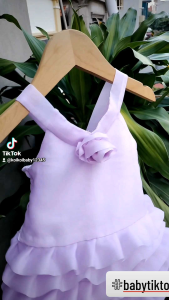 Váy đầm công chúa hoa hồng cho bé