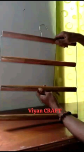 Hanger hijab kayu susunHanger lipat kayu bulat