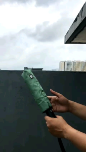 Payung lipat 3 otomatis premium / buka tutup / polos warna GRC - 55304