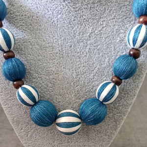 สร้อยคอDIY แฮนด์เมด handmade DIY Indigo Blue