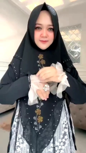 Jesslyn Keiyla Syari COD LD100-110 PB140 Busui Set Khimar Gamis Syari Super Best Seller Terlaris Gamis Model Baru Baju Lebaran