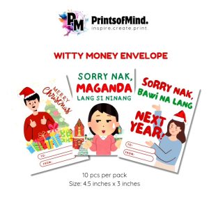 Witty Money Envelopes | 10 Pcs per Pack | 4.5x3 inches