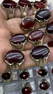 Cincin Batu akik yeman ring alpaka super ready stock.