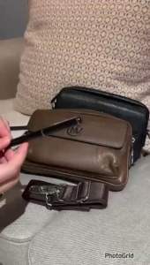 Handbag Pria 311 Kulit PU bonus Pena Dan Ada Tali selempang