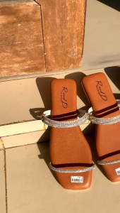 Sandal Wanita Teplek Ban 2 Tali Gliter R & D Collection ABR 04