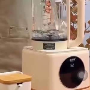 新款全自动静音破壁机带语音 多功能料理机搅拌器 家用智能豆浆机本地插头英文版
