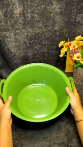 (12 Pcs) BAK PLASTIK | BAK KUPING ukuran 32cm Hijau