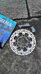 DISC PIRINGAN CAKRAM DEPAN UK 260MM+BREKET VARIO 125 150 NEW BUAT LUBANG BAUT 5