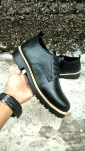 LEGIONE - sepatu pria kulit low boot sole karet tebal terbaru | sepatu boot pendek oxford | sepatu pantofel pria 2025 sepatu lapangan