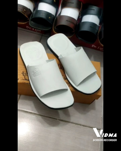 SANDAL KULIT PRIA DR. IAM 4030 PUTIH ( PRODUKSI SENDIRI )
