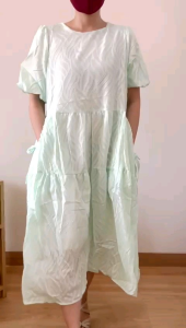 ●ECLAIRE● 003 Dress Midi Hamil Maternity Lengan Pendek Shortsleeves Kasual Korea Basic Morchelia Import 00123