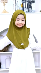 Hijab Bergo Instan Anak Non Ped Size 3-9 tahun