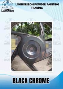1KG BLACK CHROME - R22 - POWDER COATING PAINT