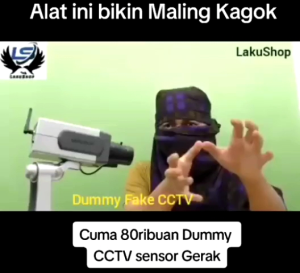 Dummy Kamera CCTV Replika Auto Rotasi sensor gerak