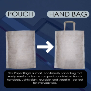 Paper bag/pouch with adhesive(FLEXI BAG) (medium and large size)