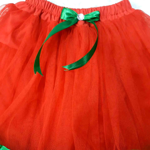 Rok Tutu Anak Perempuan Funnel Skirt Red Tape Green Plain Tulle Untuk Anak Usia 1-10 Tahun (Rok Tutu Anak) Kids