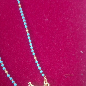 Blue Beads With Thali Not 916 - Premium Quality Jewelry & Accessories For Festive