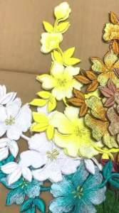 Cặp bông dán ủi quần áo 24cm.