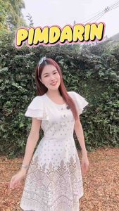 ชุด2in1 มีซิปหลังและสม็อคหลัง แขนระบาย 2 ชั้น แต่งโบว์ 3 อัน เดรส Dress เสื้อผ้าผู้หญิง ผ้าไทย ชุดผ้าไทย เสื้อผ้าแฟชั่น เดรสแฟชั่น ชุดทำงาน ชุดทำงานผู้หญิง เสื้อผ้าไทย ชุดเดรสผ้าไทย ชุดกระโปรง เดรสเรียบร้อย เดรสทำงาน