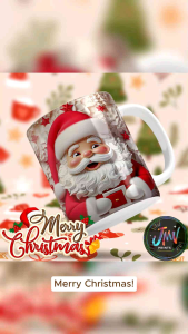 Christmas Mug Inflated Effect Mugs Gift Ideas - Gift Mugs with 26 Designs - FREE MUG BOX