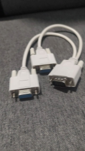 15PIN SVGA MALE to DUAL FEMALE VGA Y SPLITTER ADAPTER CABLE