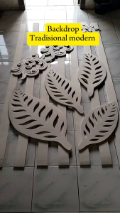 Backdrop dekorasi bahan spon karet awet dan tahan lama