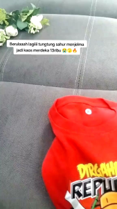 BAJU KAOS ANAK AGUSTUSAN 17 AGUSTUS 2025 KAOS HUT REPUBLIK INDONESIA RI KE 80