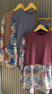 BLUS WANITA KNIT IMPORT ATASAN KEKINIAN
