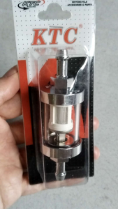 Filter bensin tabung kaca KTC racing saringan bensin kaca universal