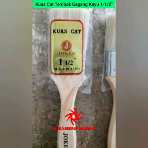 Kuas Cat Gagang Kayu 1-1/2\" Inch / Kuas Cat Murah 1.5\" Inch