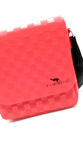 กระเป๋าสะพายข้างจิงโจ้ Kangaroo ของแท้ หนัง PU ลายตาราง พร้อมส่งจาก กทม