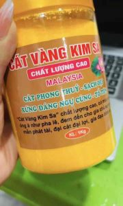 Cát vàng Kim Sa lọ cát phong thuỷ 1kg dùng trong thuật phong thuỷ