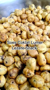 GG Mini Soes Rasa Cokelat kemasan 1kg/500g/250g.