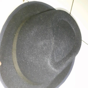 Topi Fedora quino warna warni hard laken Hitam murah nyaman lembut