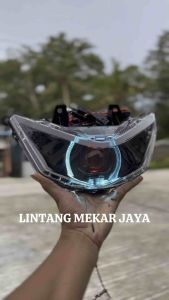 Lampu Depan biled BEAT DELUXE 2020-2023 GEN 1 BILED MATRIX X1 ukuran 45 inc