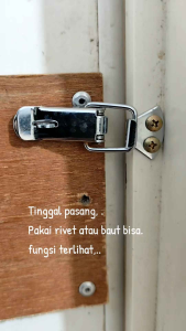 Kunci koper kait kecil - Hitam Import