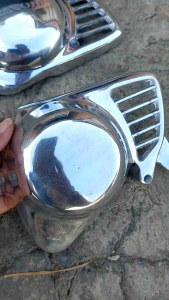 Cover Tutup Kalter Bak Blog mesin Honda C70 PNP Grand Supra Set kanan Kiri