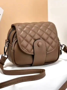 Montela Tas Selempang Wanita Terbaru Bahan Semi Kulit Fashion Unik Ala Korean Style | Sling Bag Perempuan Tersedia Banyak Ruang | Tas Bahu Cewek New Arrival