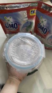 Hộp thủy tinh luminarc 980ml có 4 nắp gài chống tràn