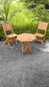 Ghế gỗ mini xếp gọn bệ ngồi cao 35cm