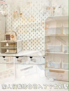 OHHDEER 11-Compartments Pull-Out Storage Box Drawer Stationery Jewelry Cosmetics Small Objects Organization 九格抽拉置物架
