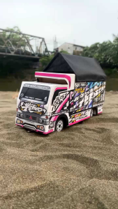 WAHYU ABADI 3 Miniatur Truk Oleng Mainan Anak Murah Gratis Lampu Dan Terpal Led Non Remote Control