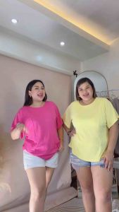 (2XLTO5XL) PLUS SIZE SANDRA COTTON KNITTED 4X4 FABRIC ONE SIZE NEW ARRIVAL WOMENSWEAR BASIC TOP