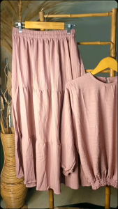 Setelan wanita sakura set rok setelan rok wanita viral terlaris 2024