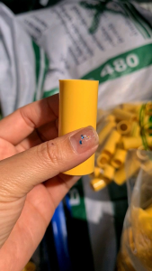 ข้อต่อตรง ข้อต่อสายไฟ PVC สีเหลือง